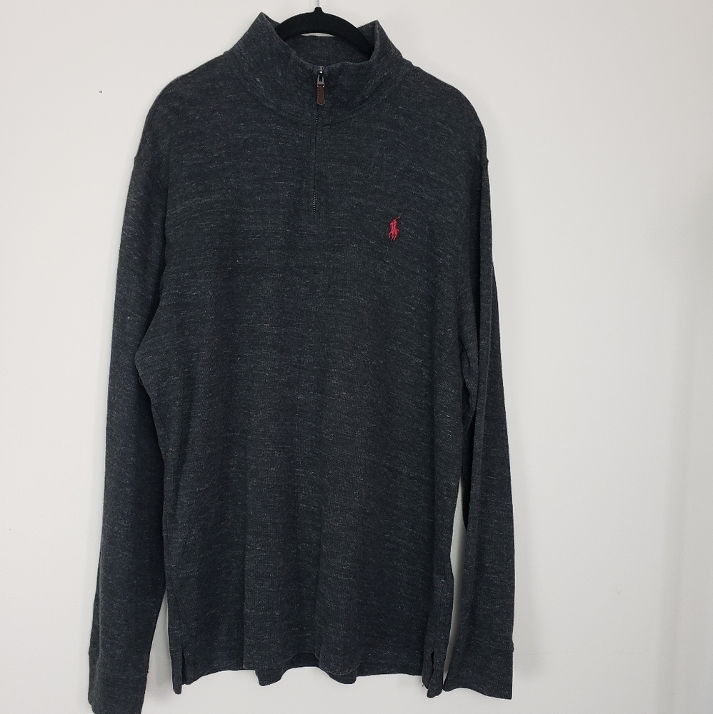 CLOSET CLEAROUT Mens Polo Ralph Lauren estate rib 1/4 zip sweater